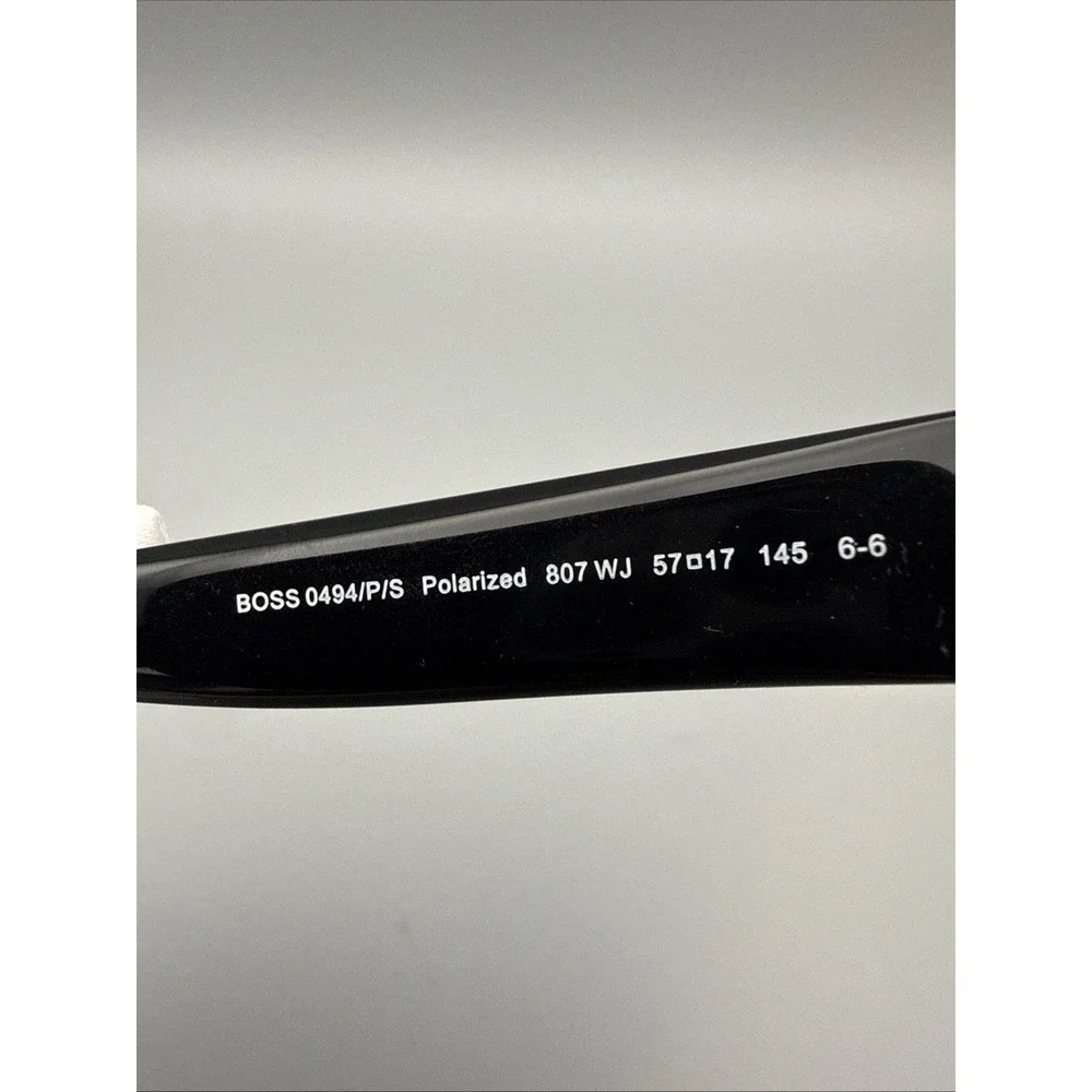 Hugo Boss 0494/P/S Authentic Polarized Sunglasses 57-17-145-Black Frames/GrayLen